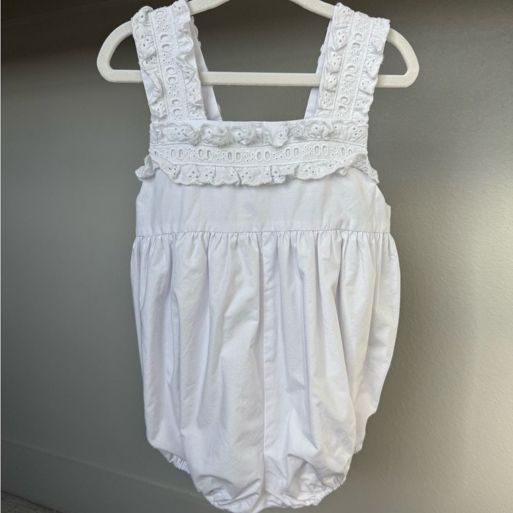 The Beaufort Bonnet Company White Eyelet One Piece